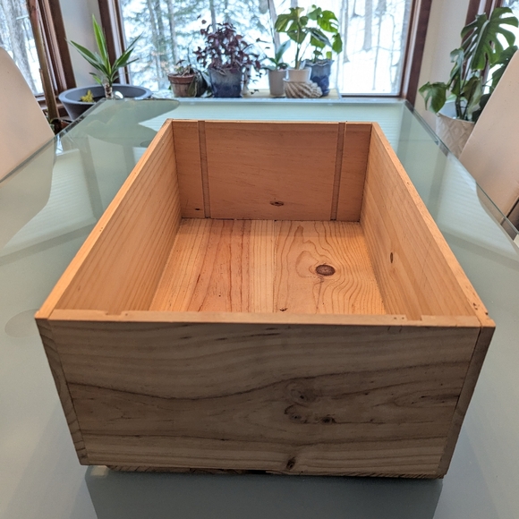Wood Wine Box, Wine Crate, Storage Organizer, Home Decor Gift For Mom - Picture 5 of 9
